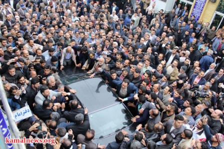 حاشیه های حضور احمدی نژاد در آمل؛