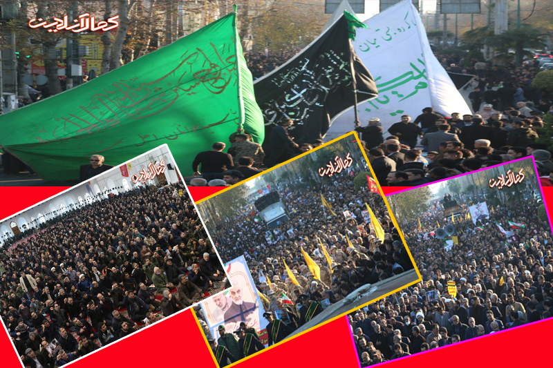 گزارش تصویری کمال آنلاین؛بی سابقه ترین راهپیمایی در تاریخ آمل در گرامیداشت سردار سپهبد حاج قاسم سلیمانی 