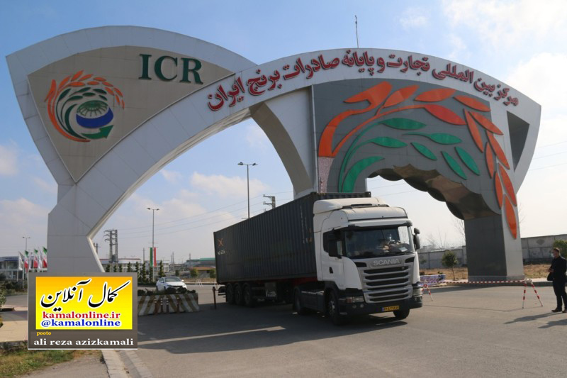 نخستین محموله صادراتی برنج از مرکز بین المللی تجارت و پایانه صادرات برنج ایران 