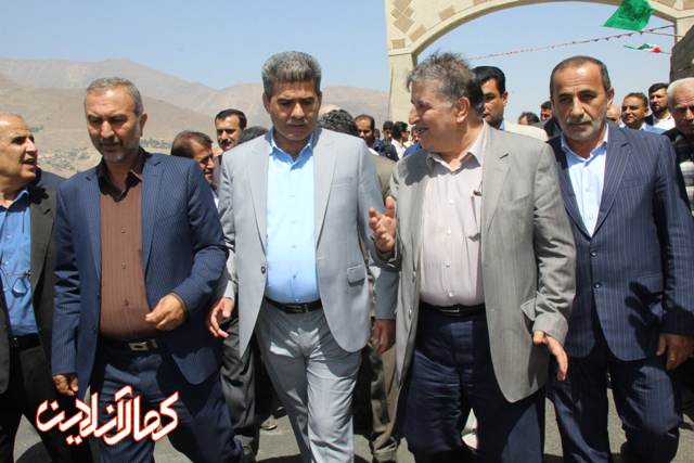 گزارش تصویری کمال آنلاین؛  افتتاح پروژه های عمرانی هفته دولت در بخش لاریجان