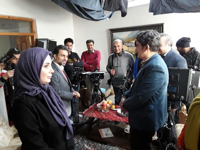 بازدید سر زده ریاست اداره ارشاد آمل از مراحل ضبط سریال تلویزیونی 