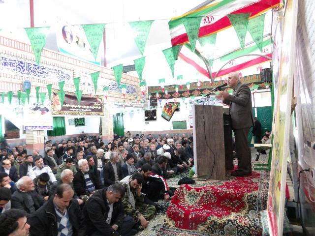 شهردار دابودشت در سخنرانی 22 بهمن در مصلی دابودشت: