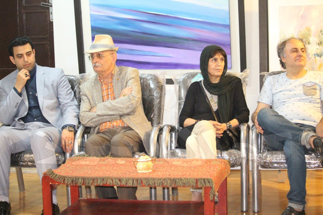 حضور آهو خردمند و محمدعلی سجادی در نشست تخصصی هنرهای تجسمی جشنواره تی تی آمل+عکس