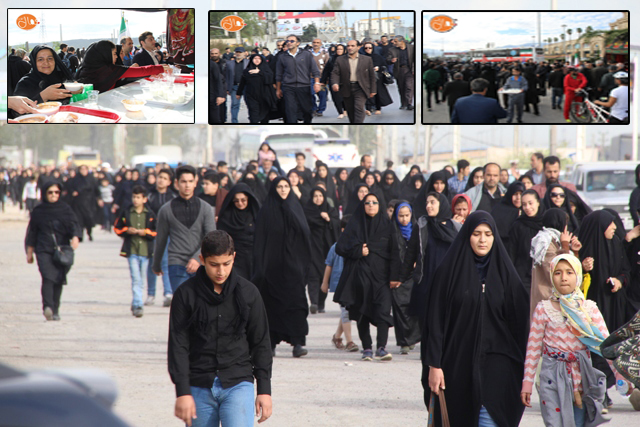 گزارش تصویری کمال آنلاین : مراسم پیاده روی حرم تا حرم شهرستان آمل همزمان با اربعین حسینی 