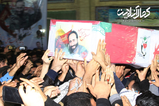 گزارش تصویری کمال آنلاین از مراسم وداع با شهید مدافع حرم مصطفی زال نژاد در آمل