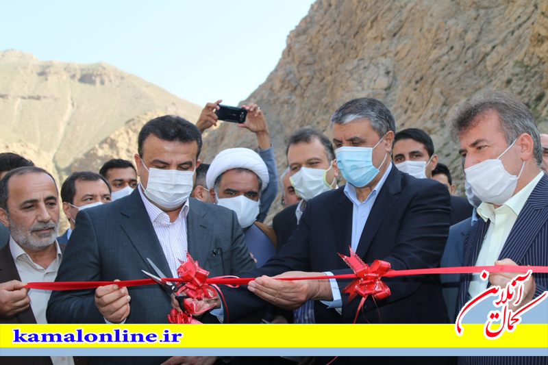 گزارش تصویری کمال آنلاین : افتتاح 6 کیلومتر از پروژه چهار خطه محور هراز وزیر گذر چلاو 