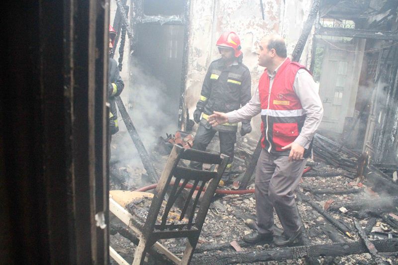 آتش سوزی خانه در دریای 27 آمل خاموش شد