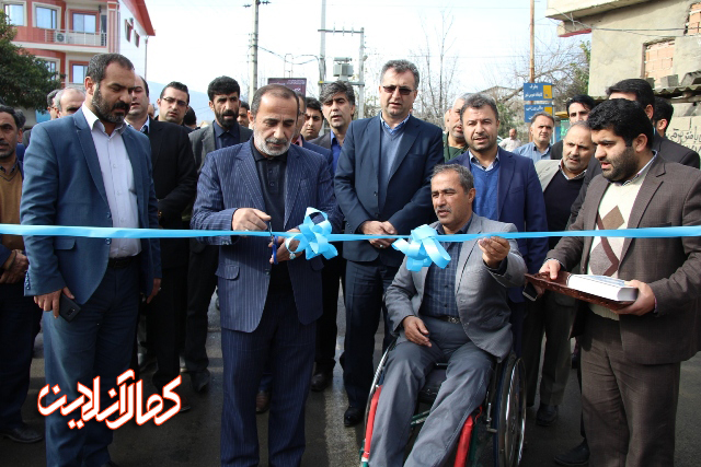 افتتاح آسفالت خیابان ولی عصر(عج) وپرده برداری از یادمان شهیدولی الله کارگر