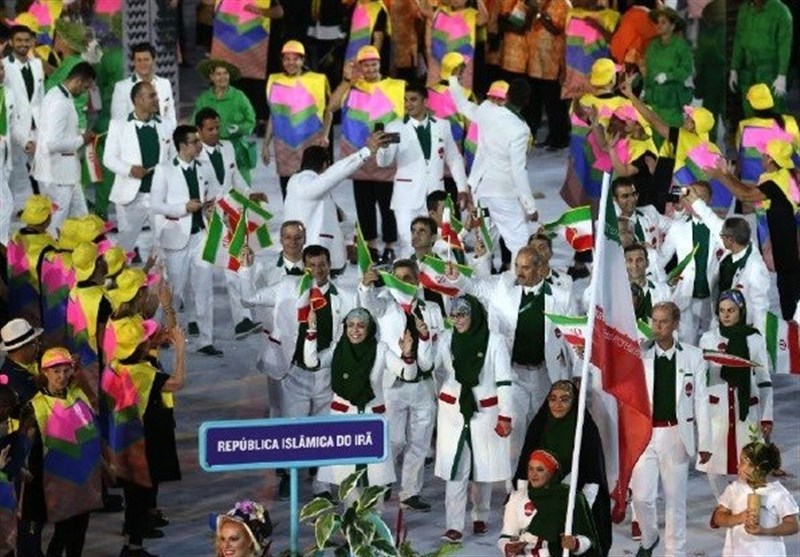 گزارش تصویری از رژه ورزشکاران المپیکی ایران در قلب ریو 
