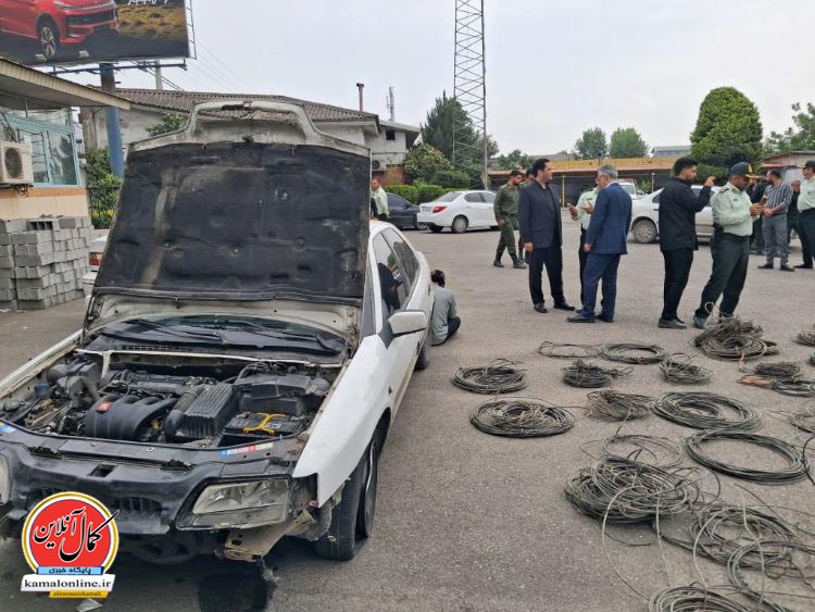 پایان کار سارقان تاریکی؛ باند بزرگ سرقت کابل برق و کشف مشروبات الکلی در آمل متلاشی شد