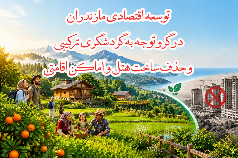 توسعه اقتصادی مازندران در گرو توجه به گردشگری ترکیبی  وحذف ساخت هتل و اماکن اقامتی یادداشتی از علیرضا عزیز کمالی 