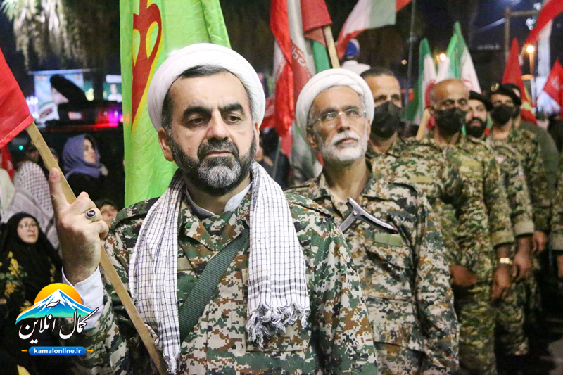 گزارش تصویری کمال آنلاین : رزمایش ۶ هزار نفری اقتدار درقالب جان فدایان ایران در شهرستان آمل