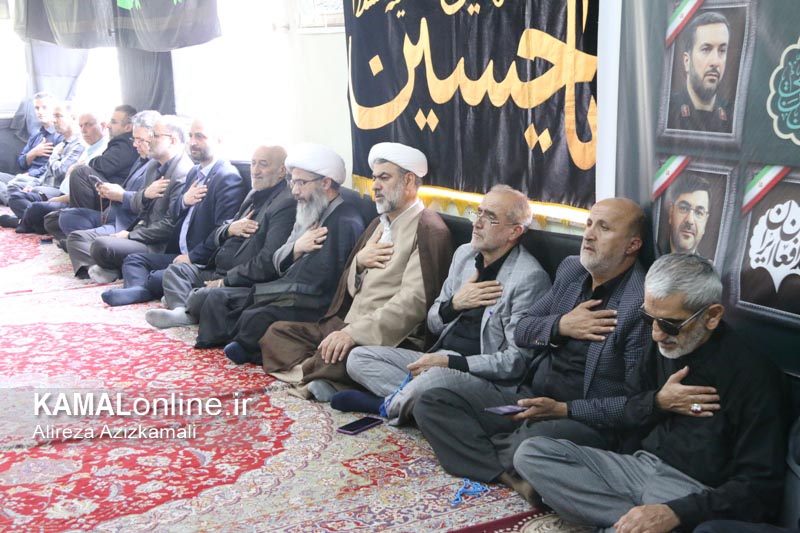 گزارش تصویری کمال آنلاین: برگزاری مراسم عزاداری حسینی در اداره مخابرات آمل