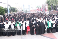 گزارش تصویری کمال آنلاین : اجتماع بزرگ زینبیون آمل درآستان مقدس امام زاده ابراهیم 